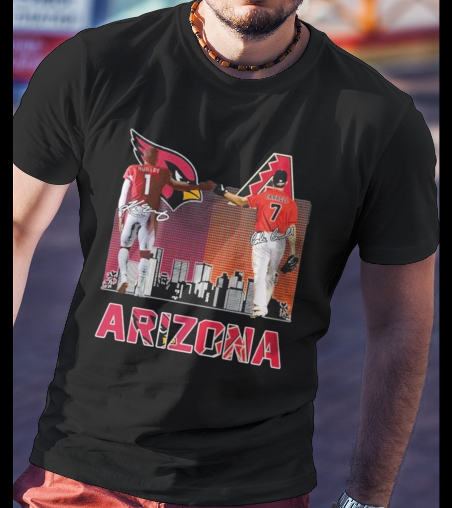 Arizona Cardinals Diamondbacks Kyler Murray And Corbin Carroll Signatures T-Shirt
