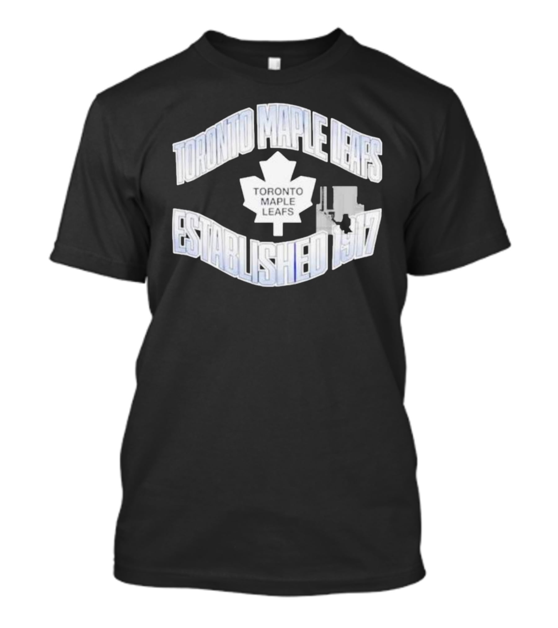 Toronto Maple Leafs Established 1917 Team Logo With White Maple Leaf T-Shirt