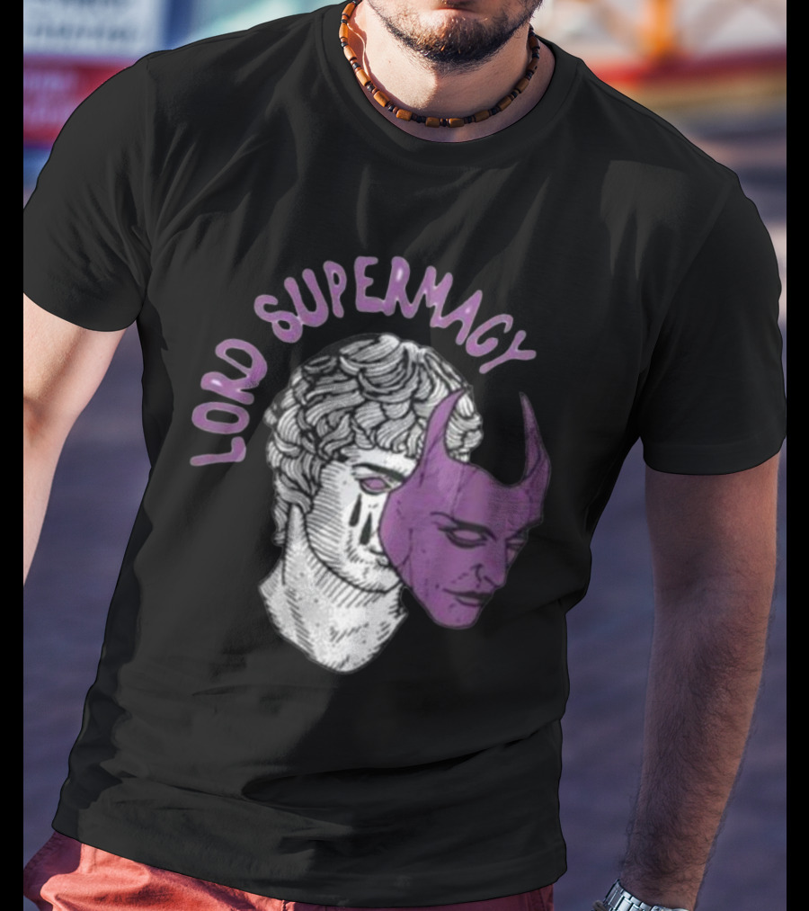 Lord Supremacy Duality Mask Tears Sketch T-Shirt
