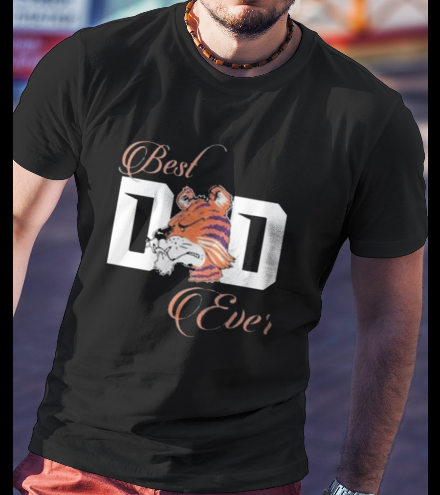 Best Dad Ever Clemson Tigers Football T-Shirt