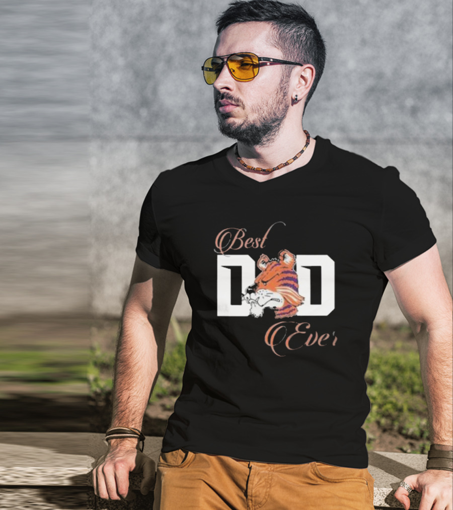 Best Dad Ever Clemson Tigers Football T-Shirt