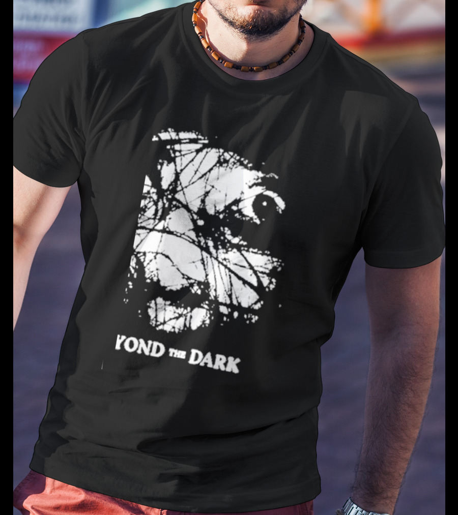 Beyond The Dark Exploring With Josh Eerie Face In Abstract Webbing T-Shirt