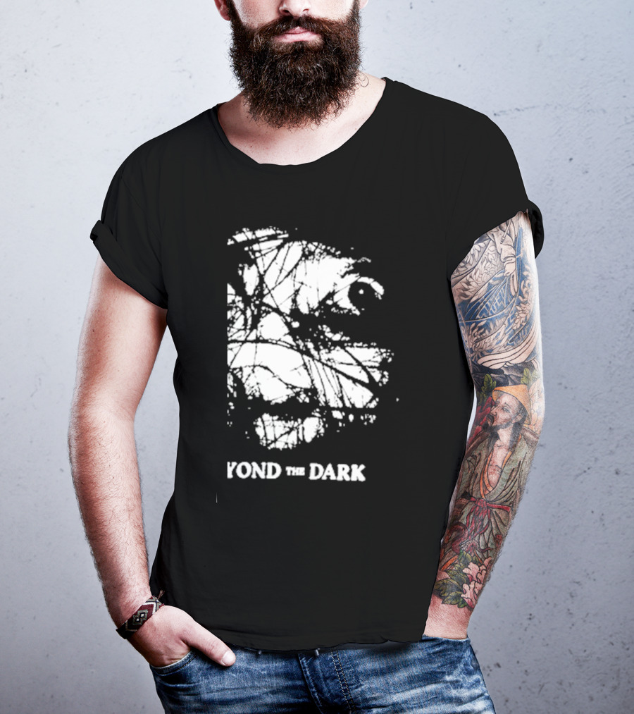 Beyond The Dark Exploring With Josh Eerie Face In Abstract Webbing T-Shirt