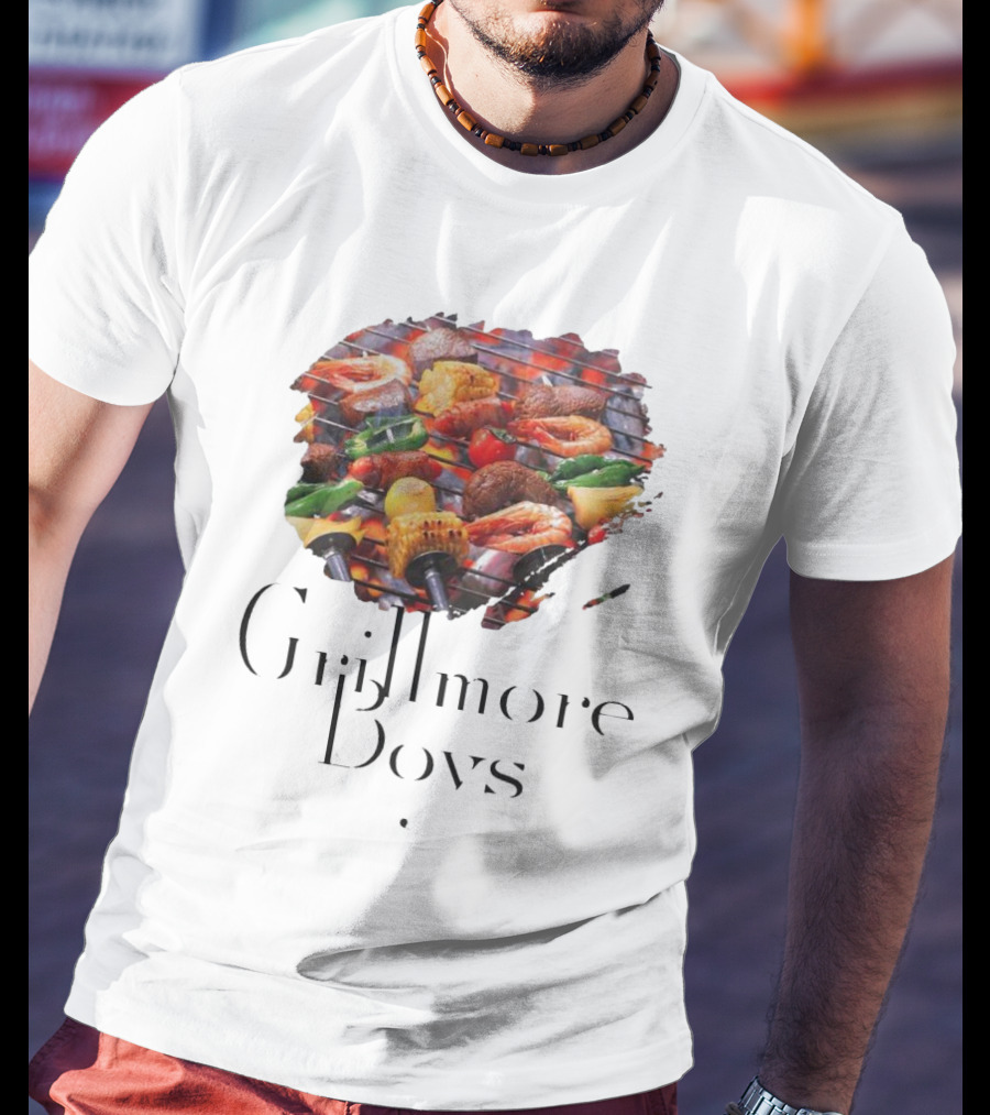 Grillmore Boys BBQ Feast Vegetables Meat Peppers Grilling T-Shirt