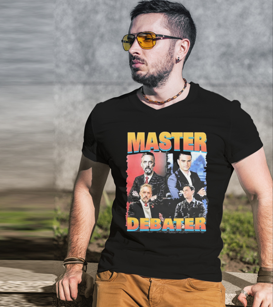 Memeabletees Master Debater Political Commentary Figures T-Shirt