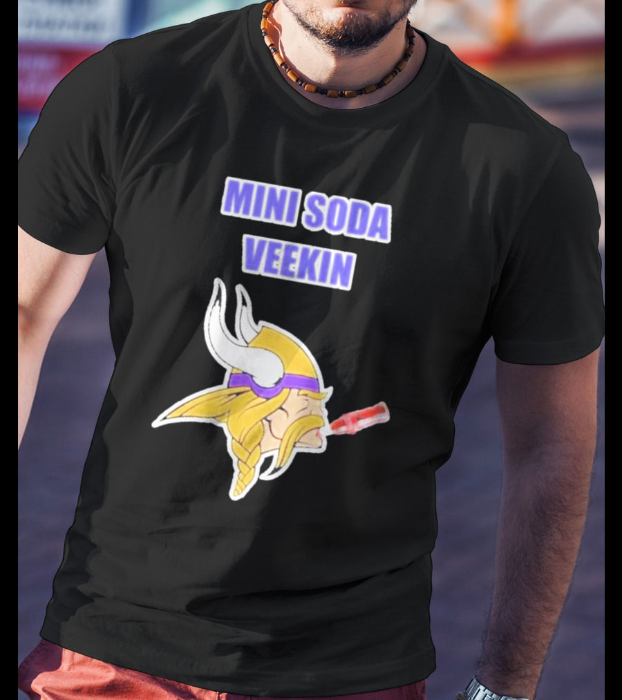 MINI SODA VEEKIN Viking Drinking Soda T-Shirt