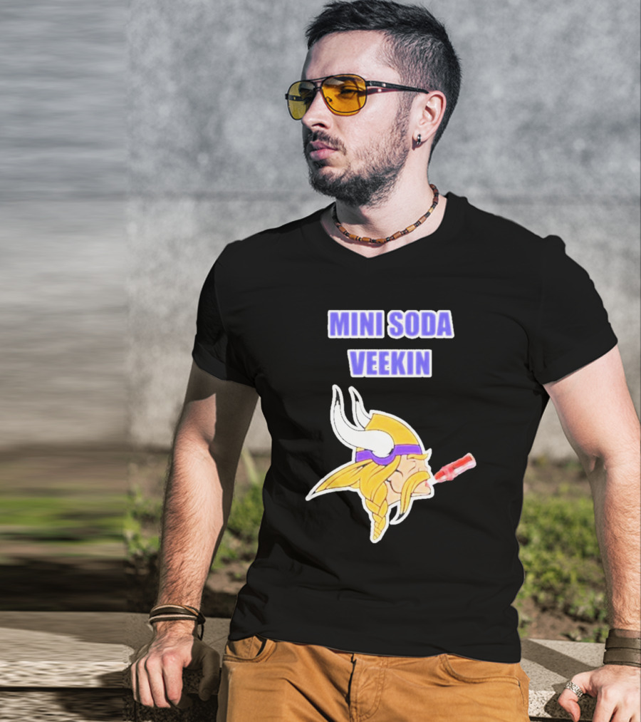 MINI SODA VEEKIN Viking Drinking Soda T-Shirt