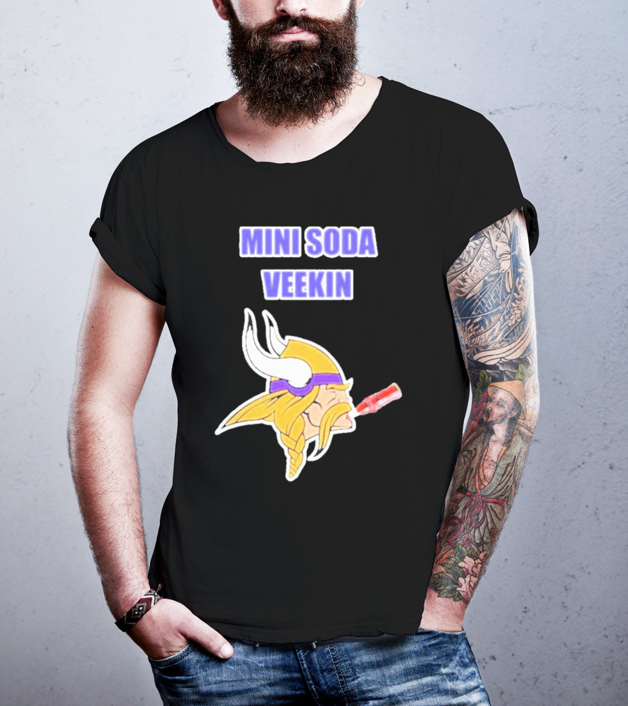 MINI SODA VEEKIN Viking Drinking Soda T-Shirt