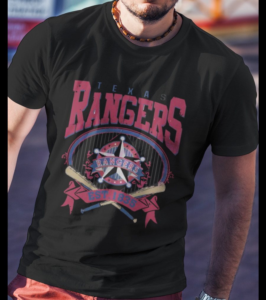 Texas Rangers Baseball Est. 1835 Vintage 90s MLB T-Shirt