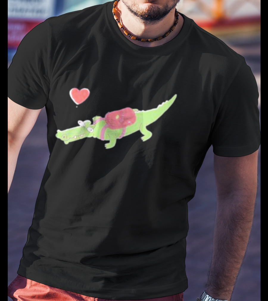 Carter Kench Merch The Carter Crocodile With Heart And Backpack T-Shirt