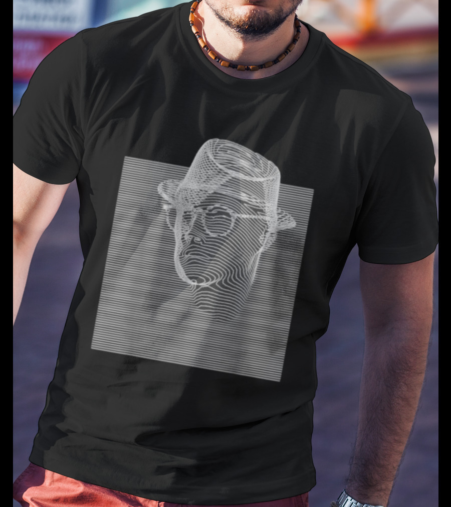 Emerging 3 Contemplation Optical Illusion Hat And Glasses T-Shirt