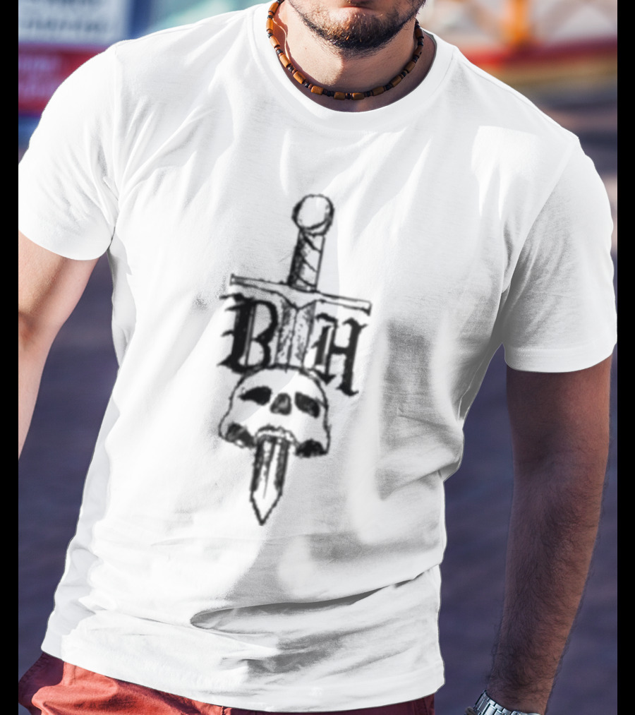 Opticmaniac BTH Skull Sword Cream T-Shirt