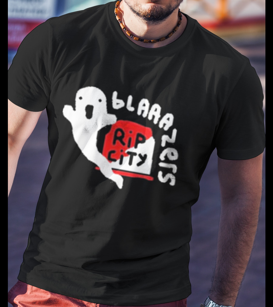 Rip City Blaaazers Ghost And Tombstone T-Shirt