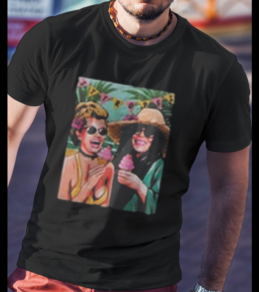 St Tropez Ice Cream Smiles Sunglasses And Sunhats T-Shirt