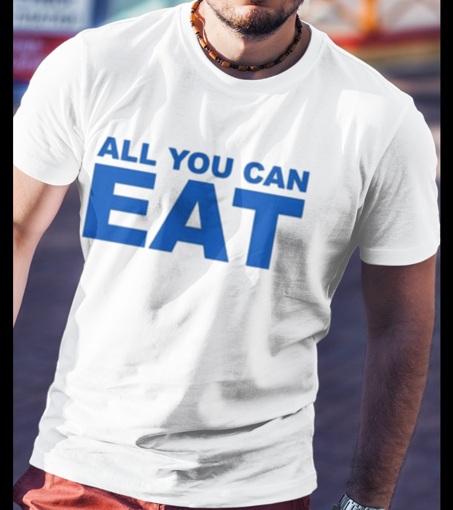 Sappy All You Can Eat Blue Letters T-Shirt