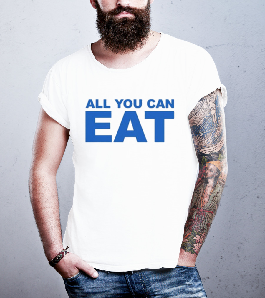 Sappy All You Can Eat Blue Letters T-Shirt