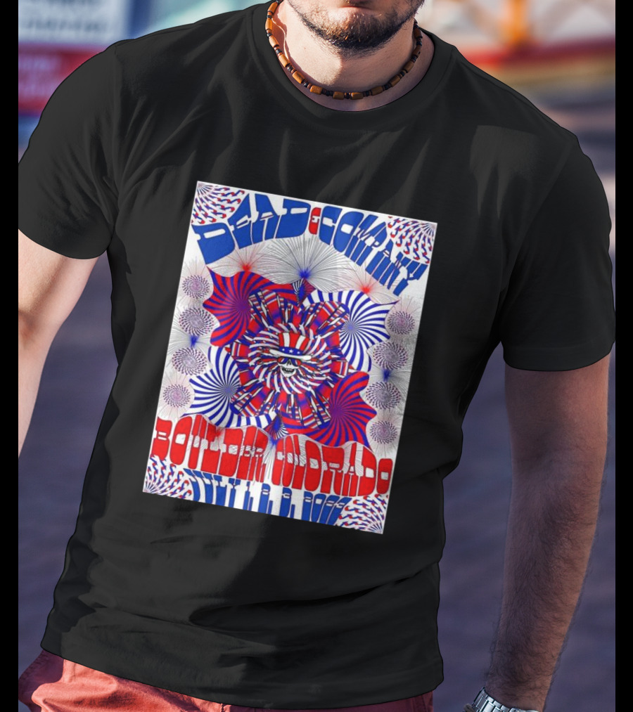 Bad Company Boulder Colorado 2002 Psychedelic Pattern T-Shirt