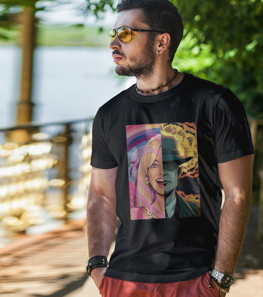 Christopher Nolan 18 Days Barbie X Oppenheimer Barbenheimer Home Decor Explosion T-Shirt
