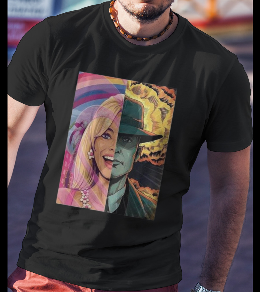 Christopher Nolan 18 Days Barbie X Oppenheimer Barbenheimer Home Decor Explosion T-Shirt