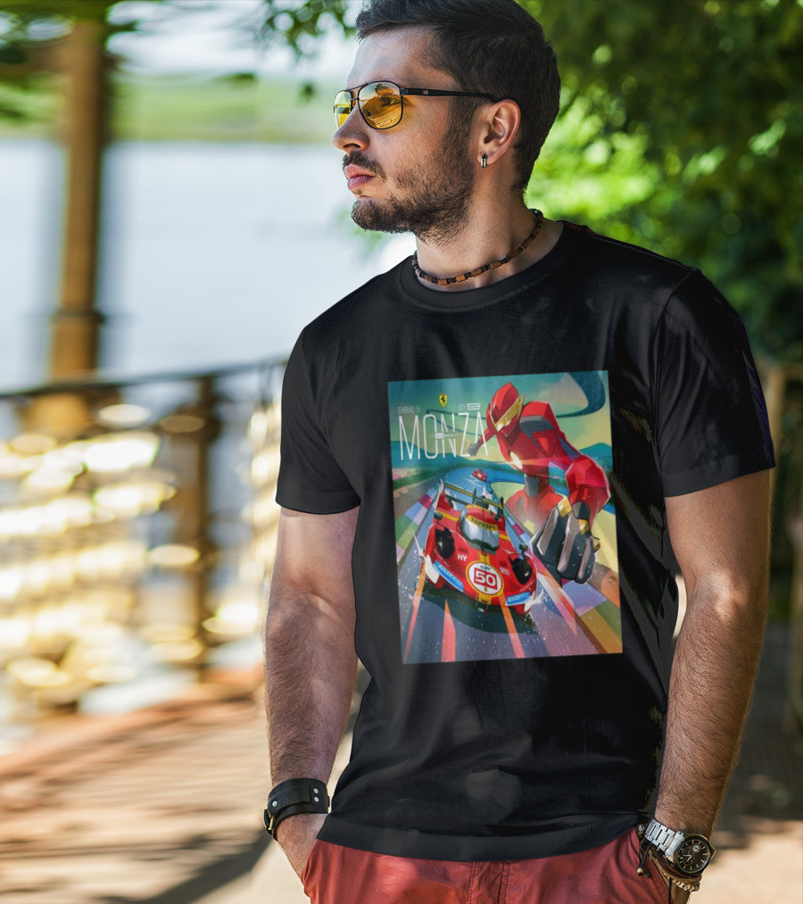 6 Hours Of Monza July 9 Ferrari Racing Robot T-Shirt