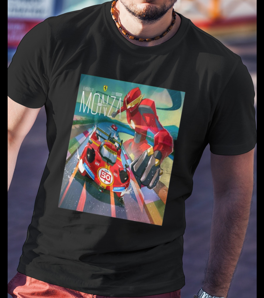 6 Hours Of Monza July 9 Ferrari Racing Robot T-Shirt