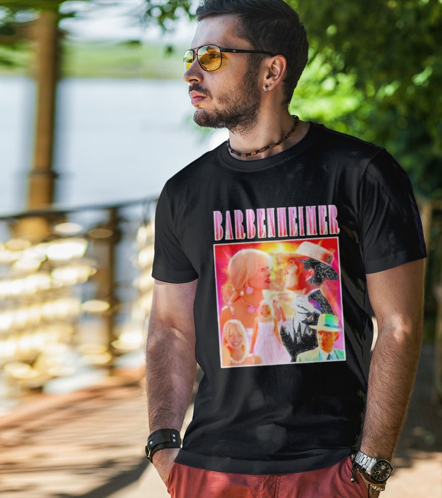 Barbenheimer Oppenheimer Barbie Movie Mashup T-Shirt
