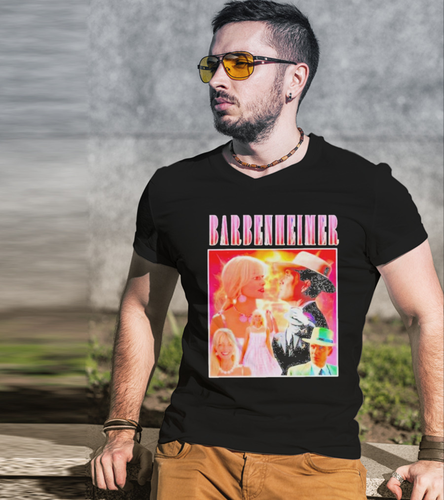 Barbenheimer Oppenheimer Barbie Movie Mashup T-Shirt