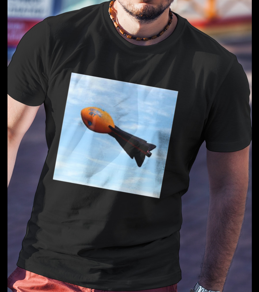 Football Guy Rocket Sky Launch T-Shirt