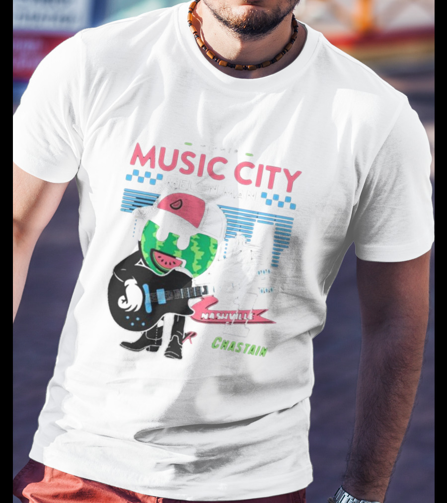 Winner Music City Melon Man Nashville Chastain T-Shirt