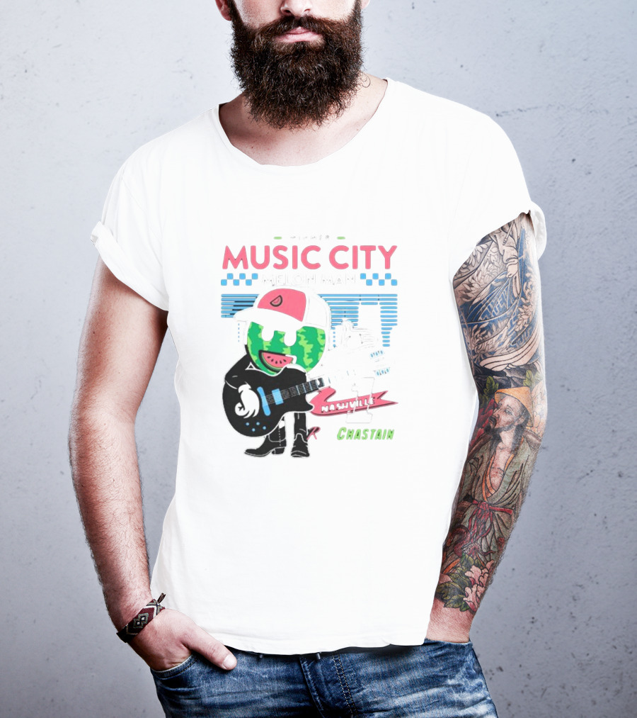 Winner Music City Melon Man Nashville Chastain T-Shirt