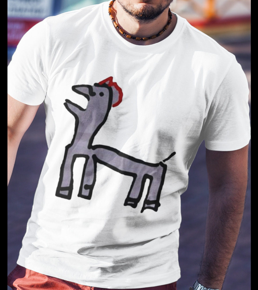 Jeremy Frieser Kimpie Paarntie Drawing With Red Mane T-Shirt
