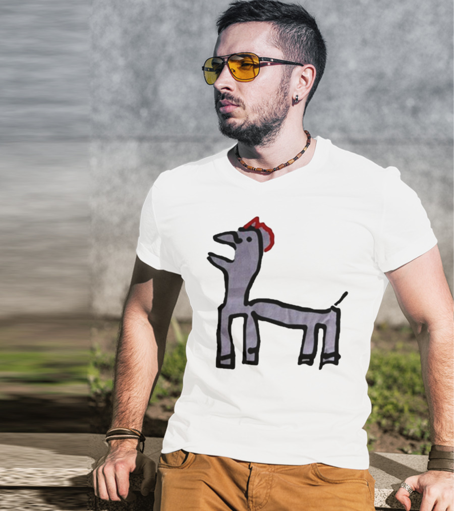 Jeremy Frieser Kimpie Paarntie Drawing With Red Mane T-Shirt