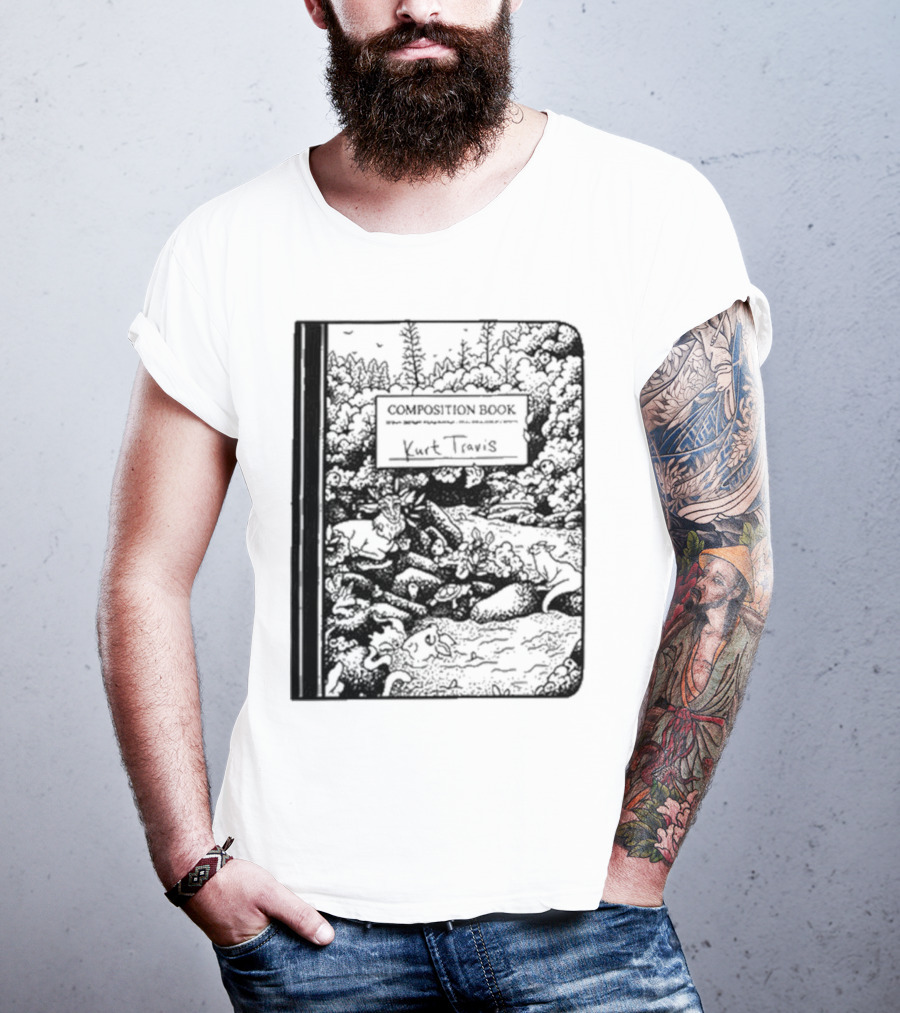 Kurt Travis Esque Records Composition Book T-Shirt