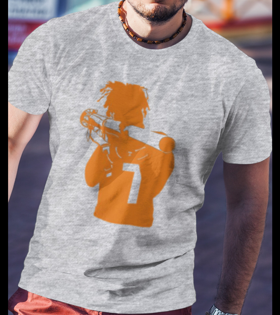 Bigorangeheupel Bazooka Joe 7 Football Player T-Shirt