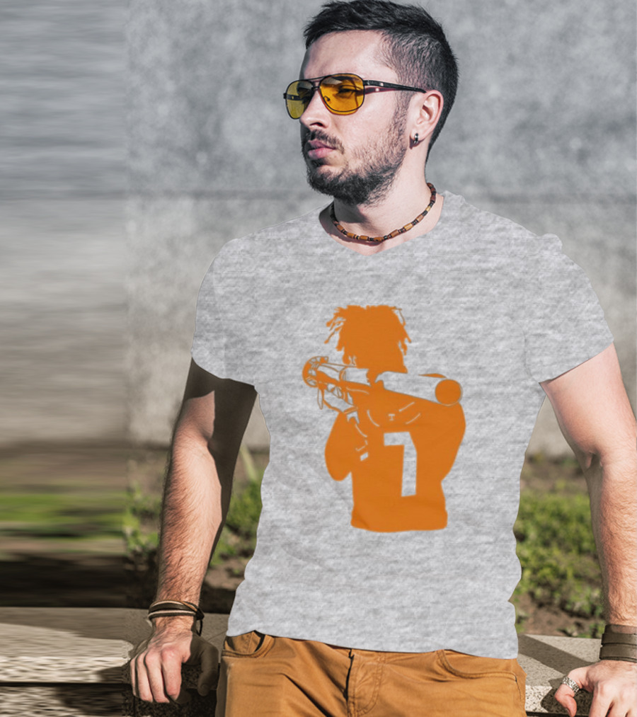 Bigorangeheupel Bazooka Joe 7 Football Player T-Shirt