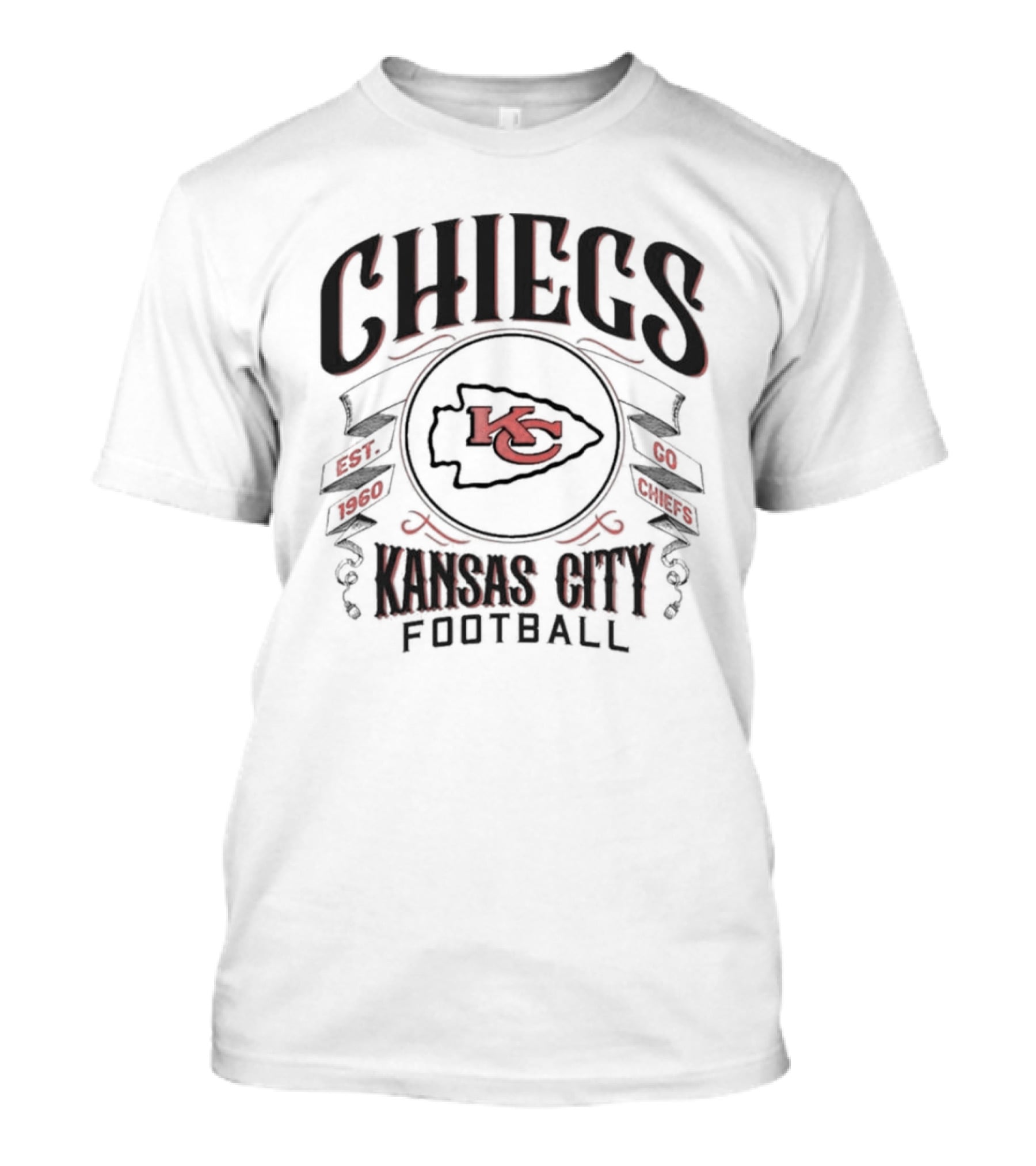 Kansas City Chiefs Football Go Chiefs Est 1960 KC T-Shirt
