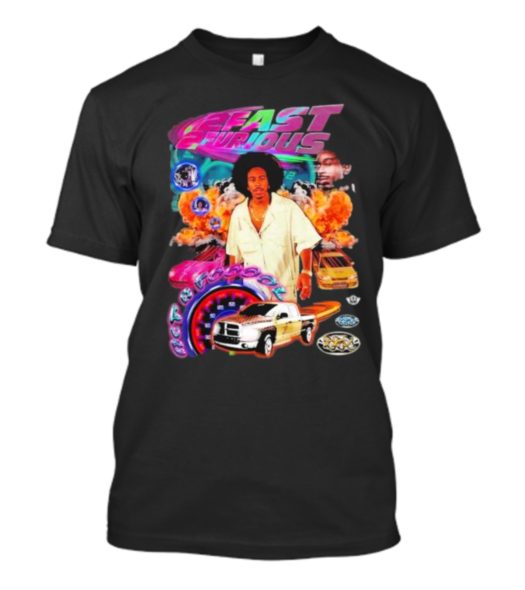 2 Fast 2 Furious Act A Fool With Cars And Explosions T-Shirt