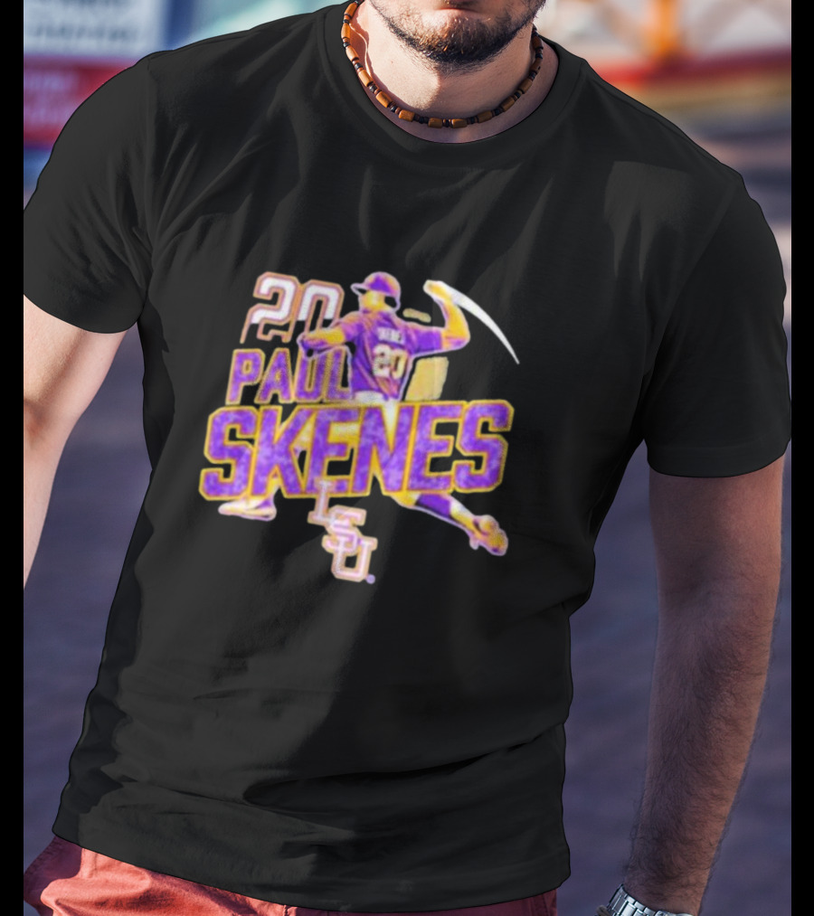 20 Paul Skenes LSU Tigers Baseball Pitcher 20 T-Shirt