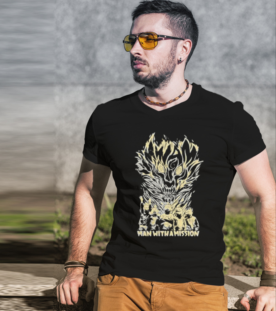 Ran Touring Man With A Mission Mwam Fire Merch T-Shirt