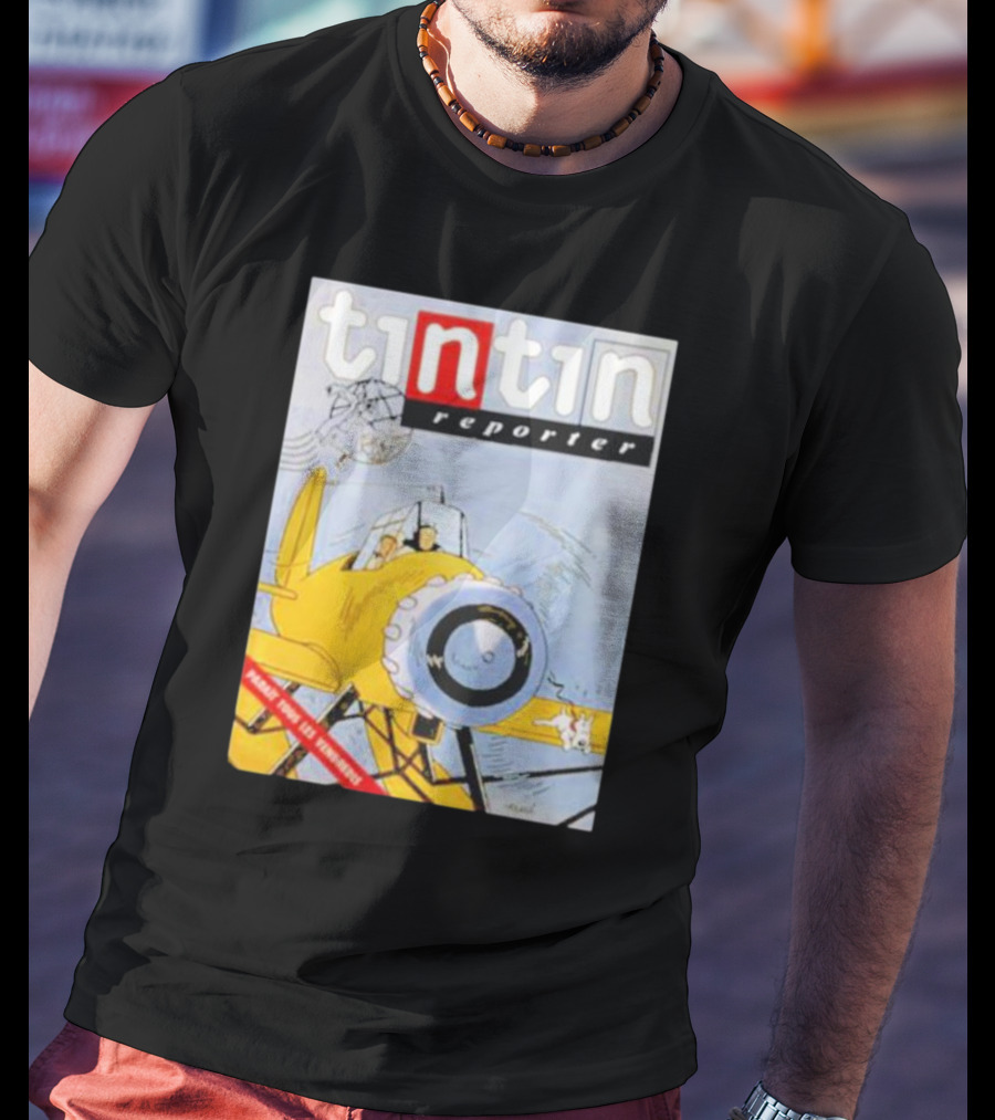 Tintin Reporter New Adventures Game Design Cartoon T-Shirt
