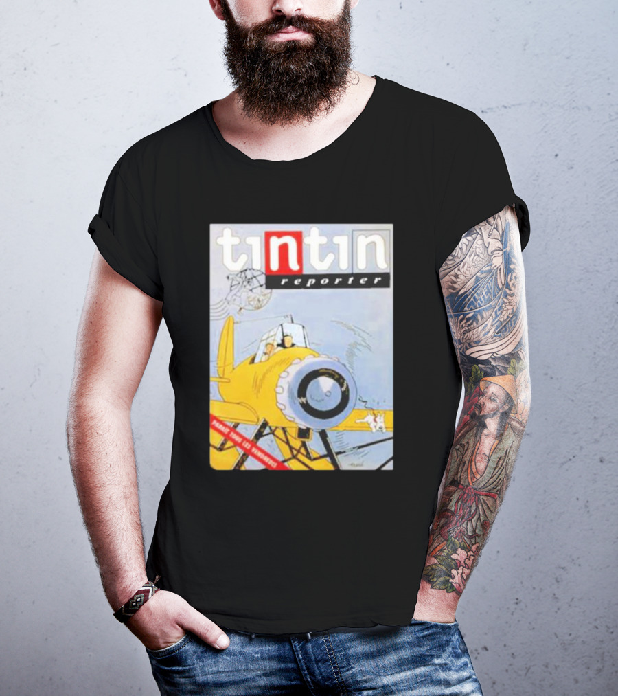 Tintin Reporter New Adventures Game Design Cartoon T-Shirt
