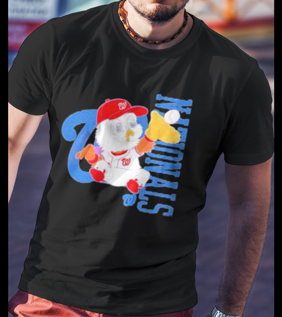 Washington Nationals Infant Mascot Logo Baseball T-Shirt