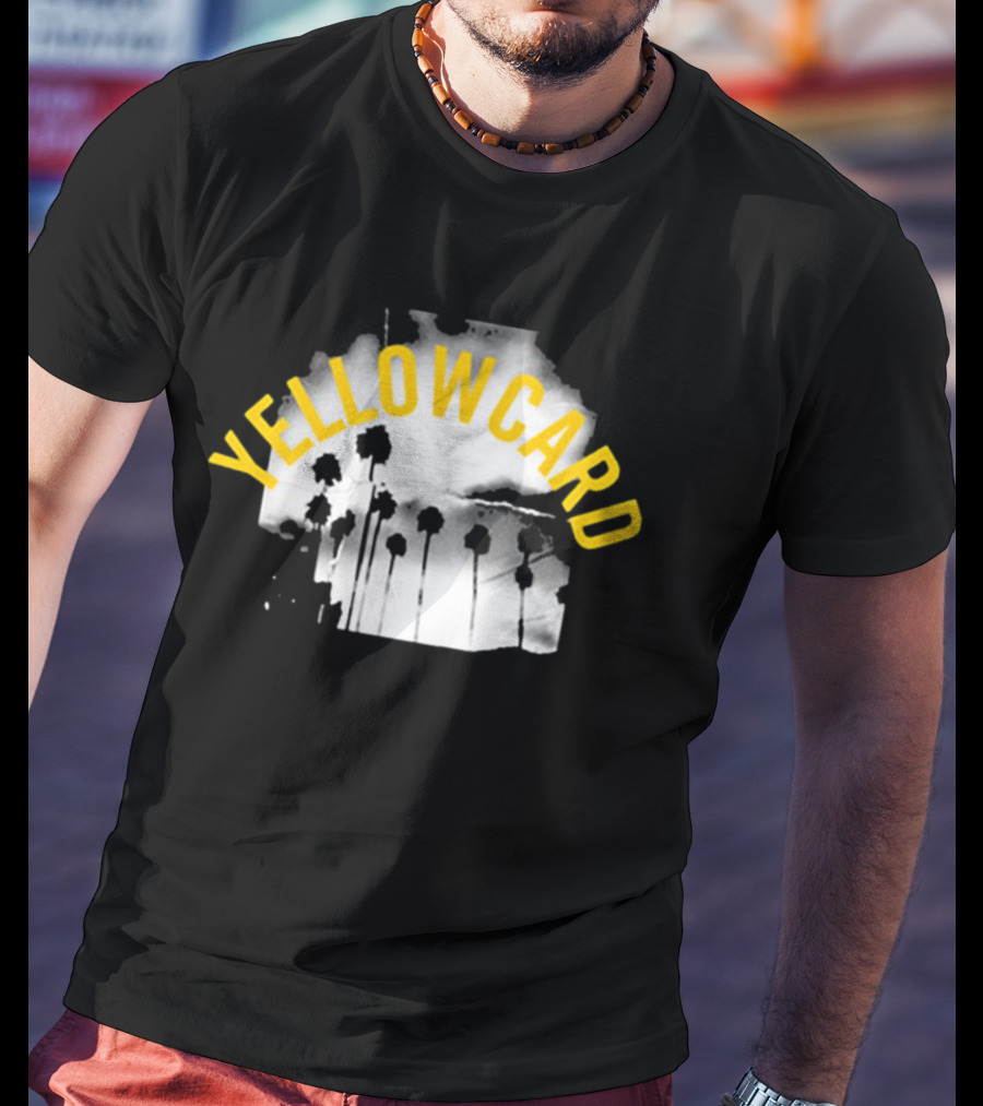 YELLOWCARD Palm Tree Skyline Arch T-Shirt