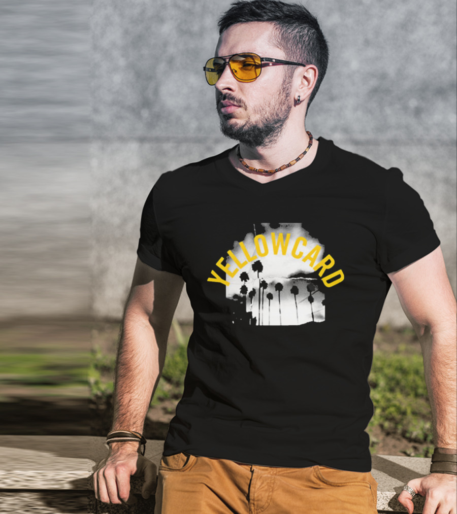 YELLOWCARD Palm Tree Skyline Arch T-Shirt
