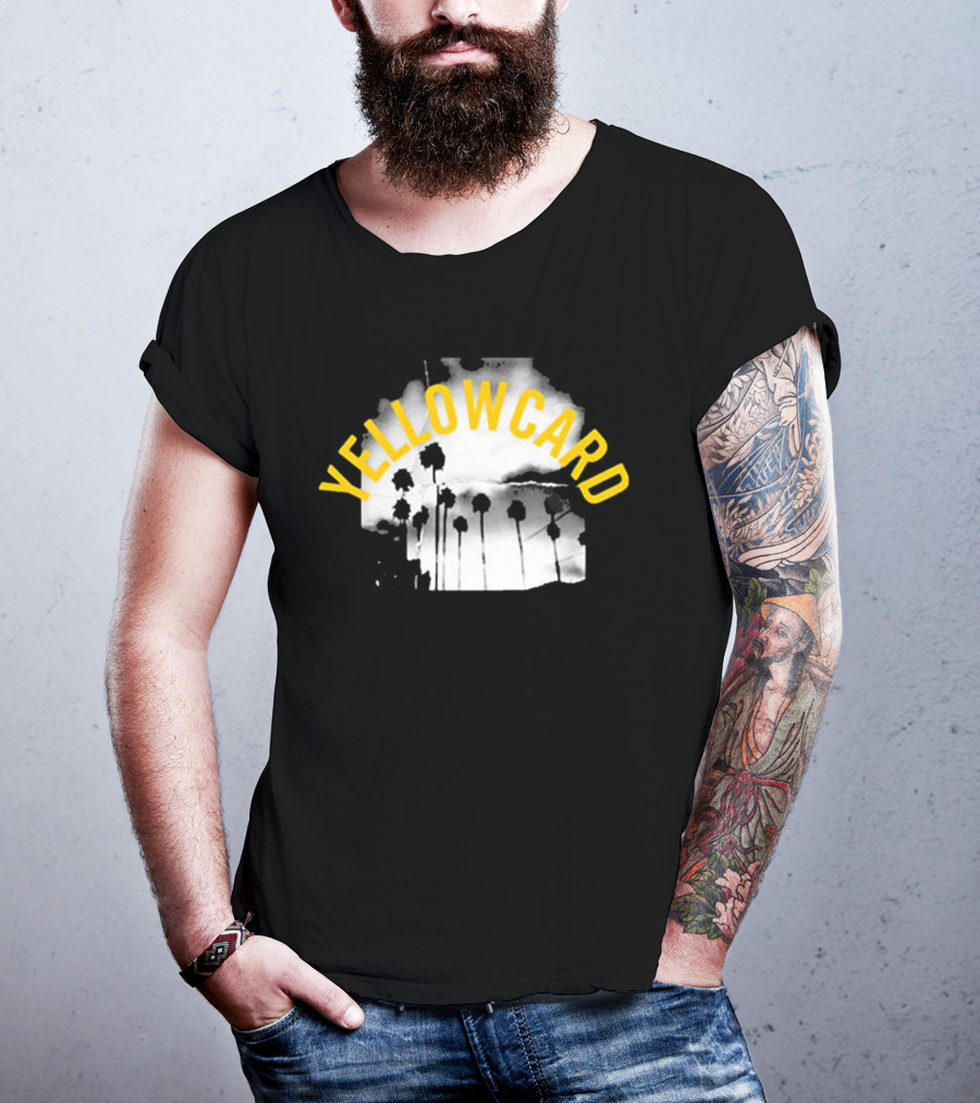 YELLOWCARD Palm Tree Skyline Arch T-Shirt