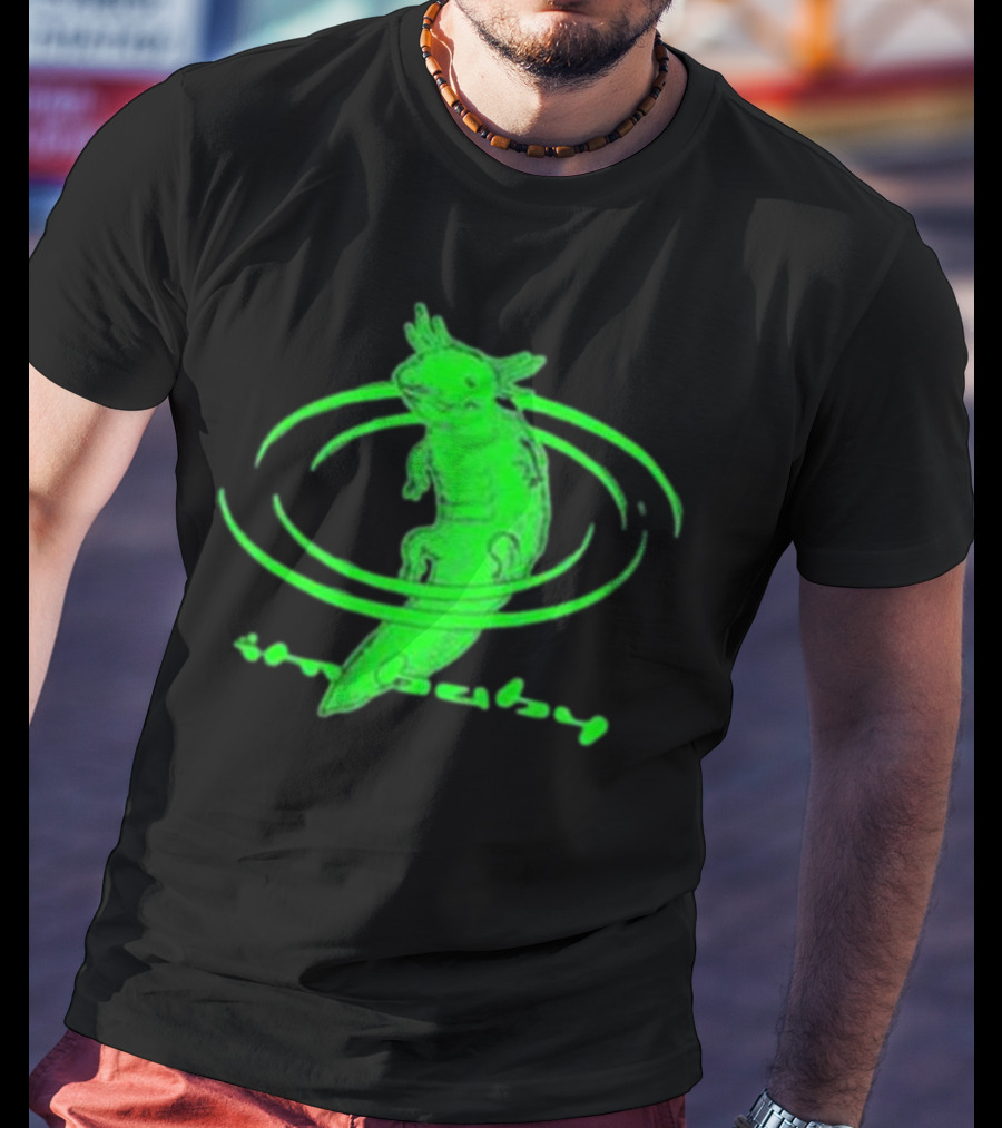 I'M Baby By Dogecore Axolotl Neon Green T-Shirt
