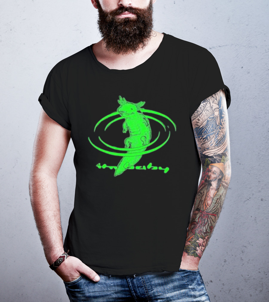 I'M Baby By Dogecore Axolotl Neon Green T-Shirt