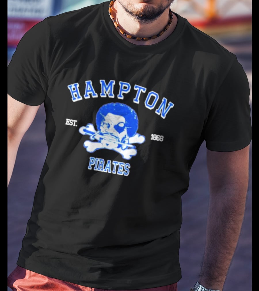 Hampton Pirates Est.1868 Skull And Crossbones T-Shirt
