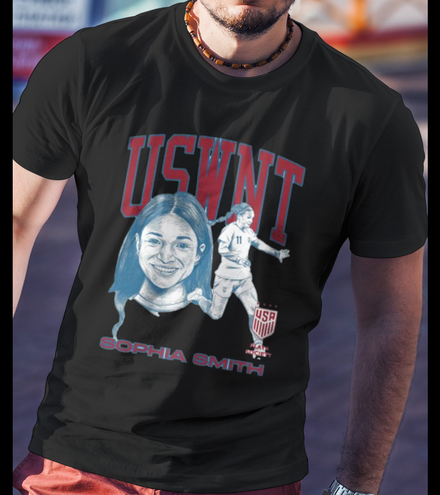 USWNT Playa Society Sophia Smith USA Soccer T-Shirt