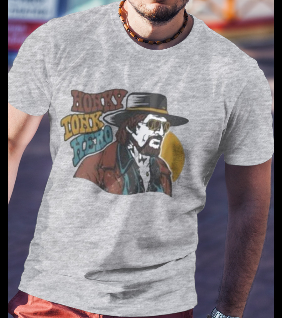 Waylon Jennings Merch Store Honky Tonk Hero T-Shirt